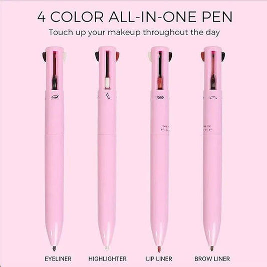 4-in-1 Multi-Function Makeup Pencil | Eyeliner, Brow, Lip Liner & Highlighter Pen
