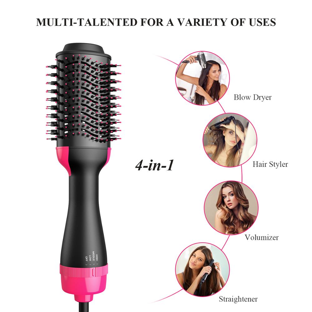 One-Step Hair Dryer & Volumizing Brush – Straight, Style & Dry in Minutes